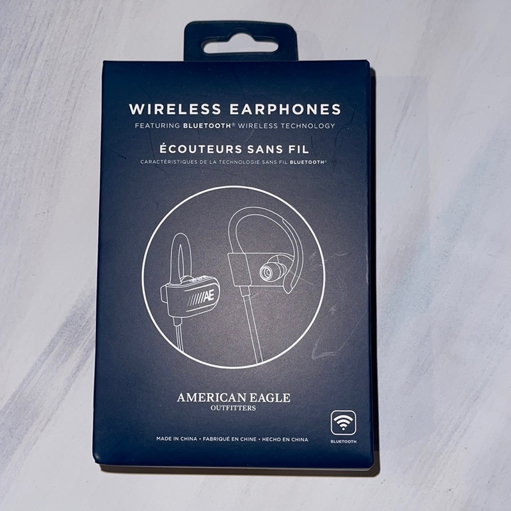 American Eagle Bluetooth Wireless Earphones Control Buttons For Ease Of Use
